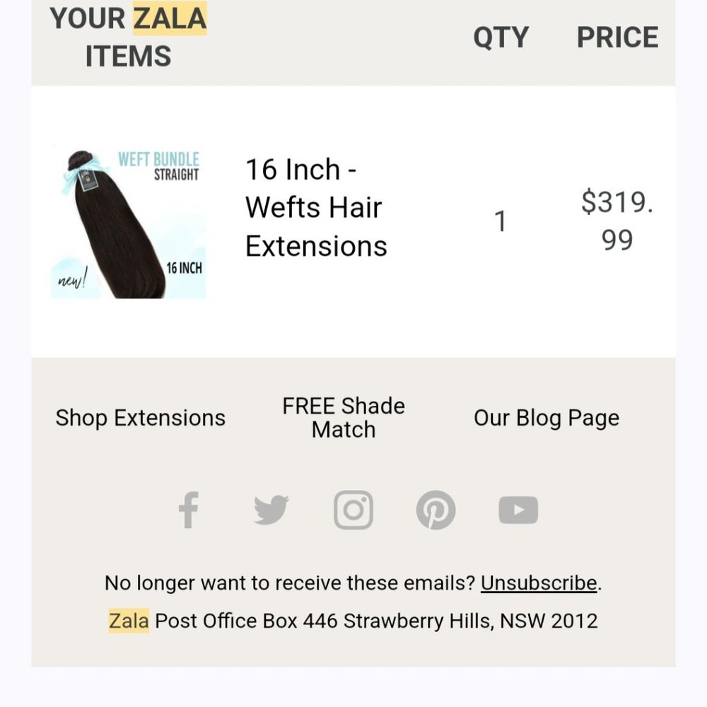 3 pack Zala 16 inch weft hair extensions brand new never used original packaging - Picture 4 of 5